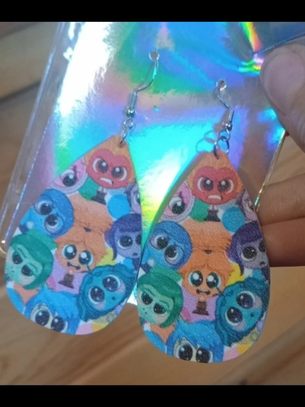 $8 Each Or Bundle 5/$20 Colorful Inside Out Inspired Teardrop Kids Earrings